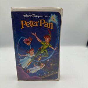 Peter Pan Walt Disneys Classic VHS 1990 Clamshell Animation Family